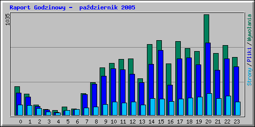 Raport Godzinowy -  padziernik 2005